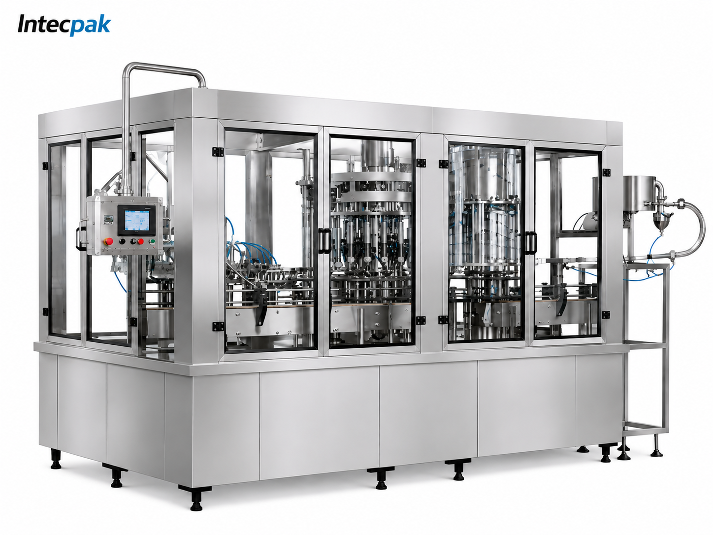 Bottled Water Rinsing, Filling, and Capping 3-in-1 Machine
