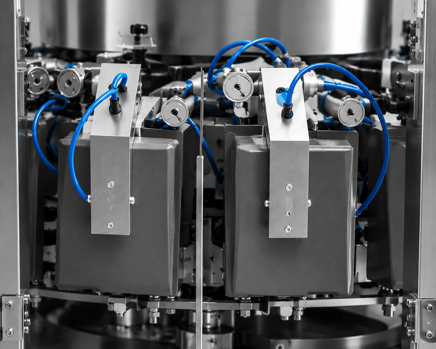 Pouch-Packing Machine with Vacuum and Nitrogen Flushing